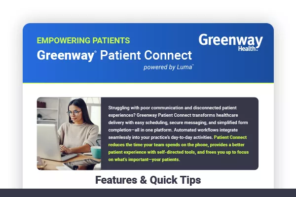 Greenway Patient Connect Infographic Preview