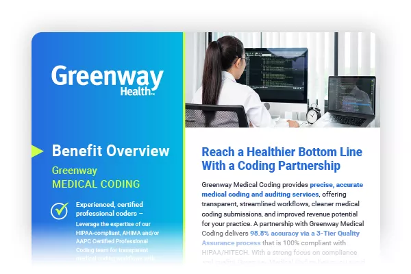 Greenway Medical Coding Benefit Overview Preview