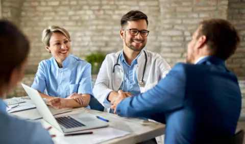 doctors shaking hands